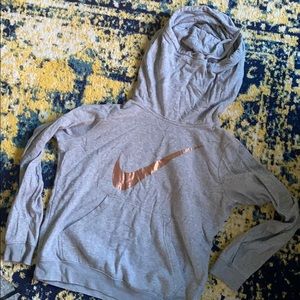 Nike rose gold hoodie